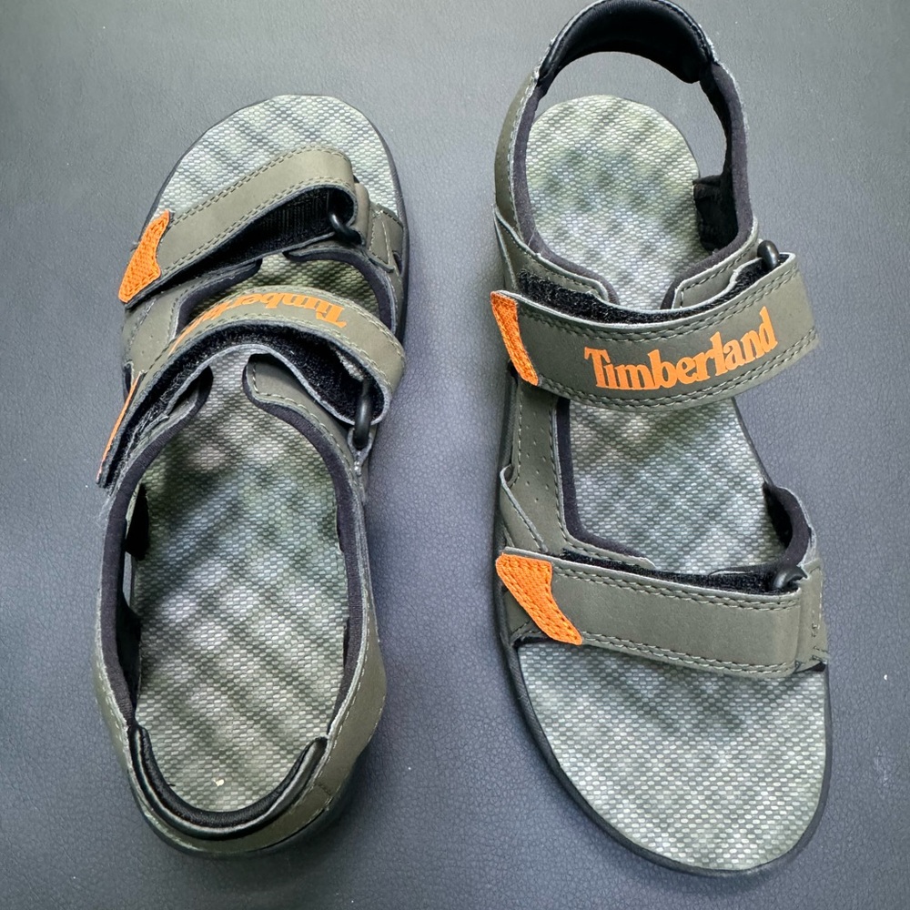 Timberland Kids Sandals - Green and Orange